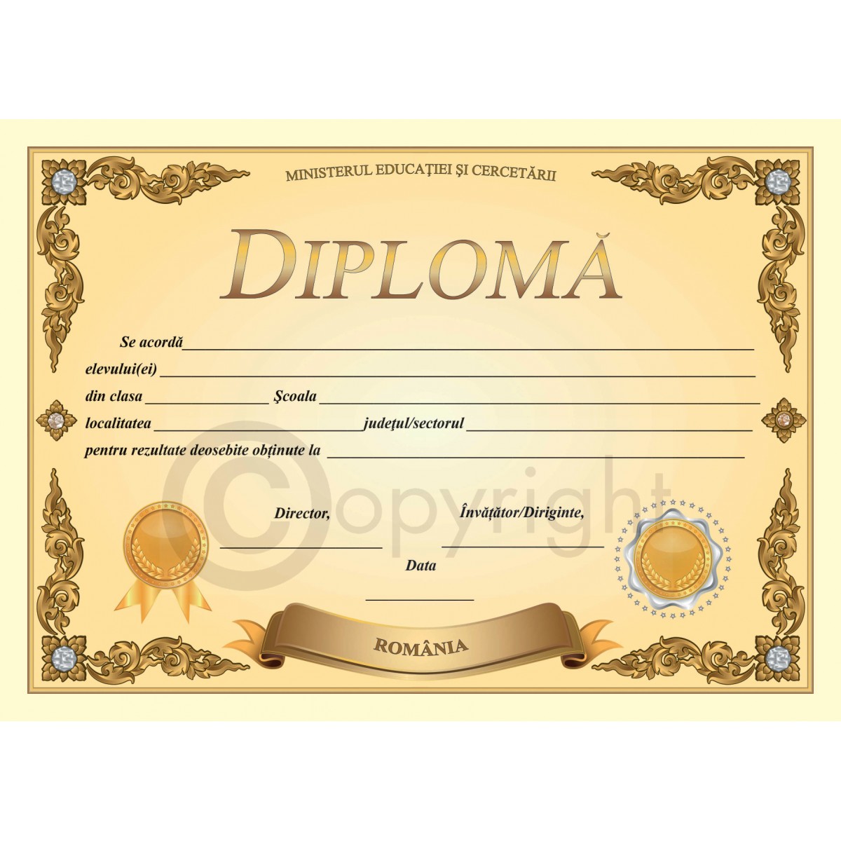diploma premii model d5